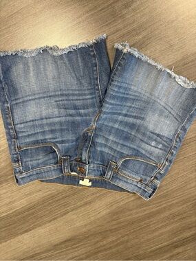 J. Crew Light Blue Frayed-Hem Cutoff Jean Shorts